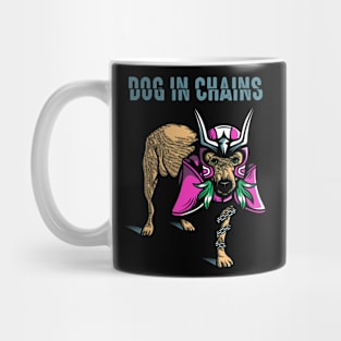 Dog in chains Mug